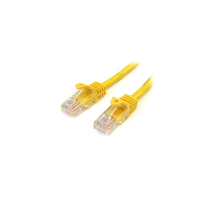 StarTech.com Cable de 2m Amarillo de Red Fast Ethernet Cat5e RJ45 sin Enganche - Cable Patch Snagless