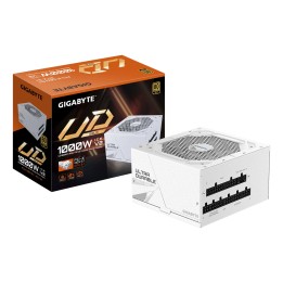 GIGABYTE UD1000GM PG5 V2 ICE Fuente de Alimentación – PCIe Gen 5.1, 80 PLUS Gold, Diseño completamente modular, Ventilador de