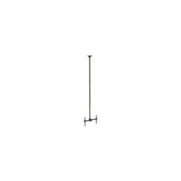 StarTech.com Soporte de Techo VESA para Montaje de Pantallas y TV de 32 a 70 Pulgadas con Mástil de hasta 3m - Ajustable Negro