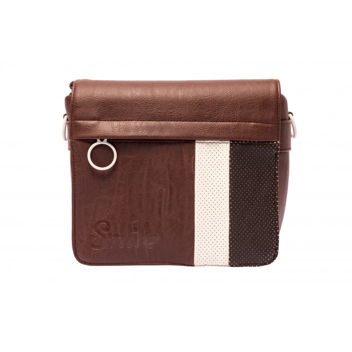 BANDOLERA SMILE URBAN NOMAD INDIANA PARA CAMARA MARRON BLANCO 111653540199