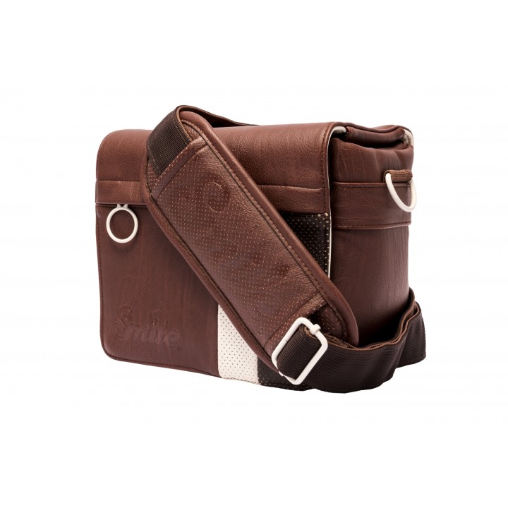 BANDOLERA SMILE URBAN NOMAD INDIANA PARA CAMARA MARRON BLANCO 111653540199