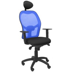 SILLA JORQUERA MALLA AZUL ASIENTO BALI CABECERO FIJO NEGRO 15SABALI840C