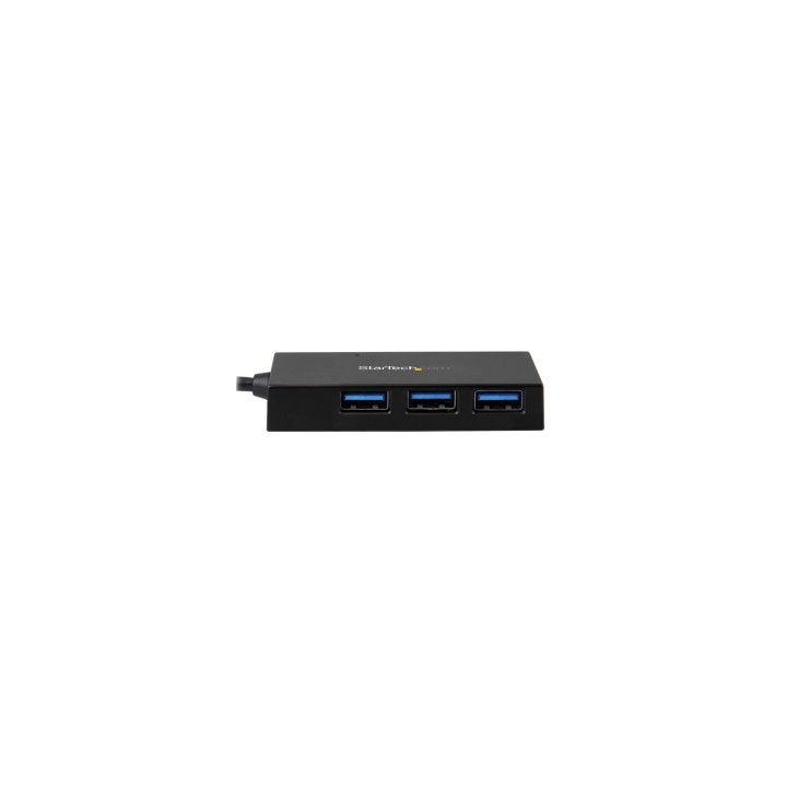 StarTech.com Concentrador Hub USB 3.0 de 4 Puertos - USB-C a 1x USB-C y 3x USB-A Negro