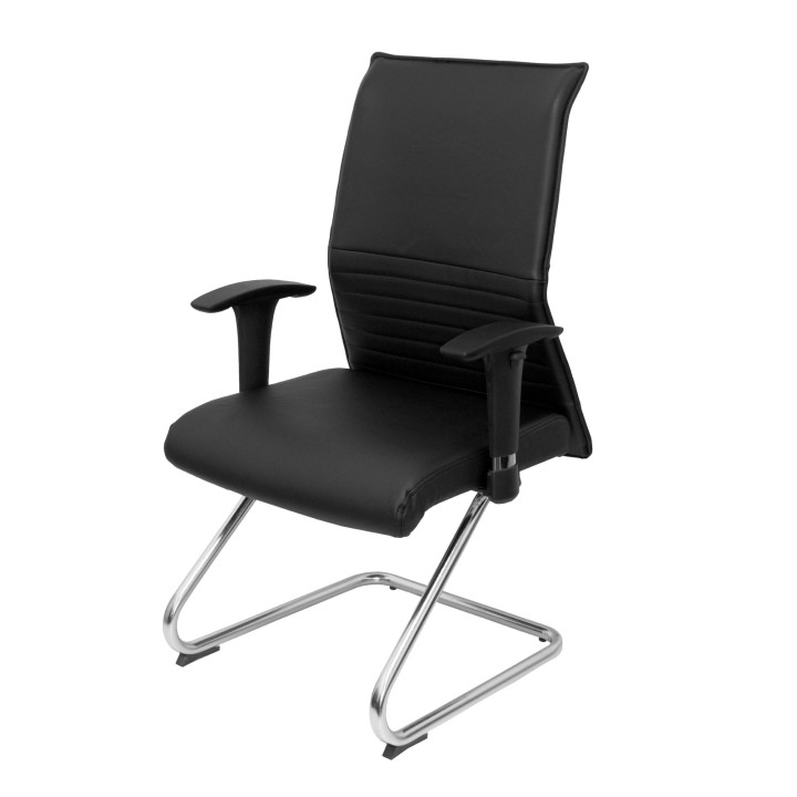 SILLON ALBACETE CONFIDENTE PATIN SIMILPIEL NEGRO 208CPSPNE