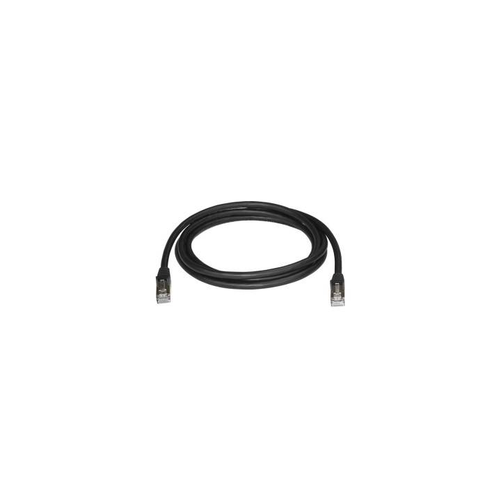 StarTech.com Cable de 2m de Red Ethernet RJ45 Cat6a Blindado STP - Cable sin Enganche Snagless - Negro