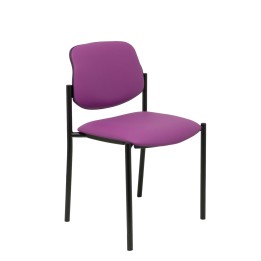 SILLA FIJA VILLALGORDO CHASIS NEGRO SIMILPIEL MORADO 27NSPMO