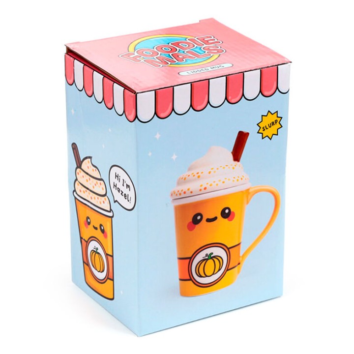 Taza con tapa de Calabaza Foodiemals Latte 325ml