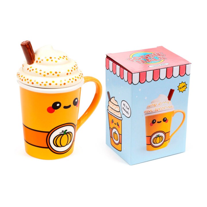 Taza con tapa de Calabaza Foodiemals Latte 325ml