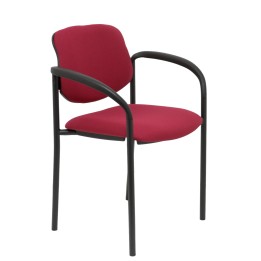 SILLA FIJA VILLALGORDO CHASIS NEGRO BRAZOS BALI ROJO 27NBALI933CB