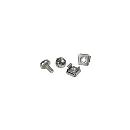 StarTech.com Paquete de 20 Tornillos M5 de 12mm y Tuercas Jaula para Armarios Rack - con Herramienta de Instalación