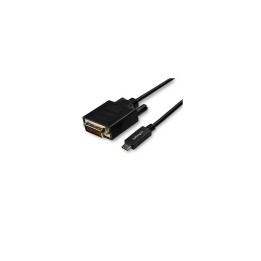 StarTech.com Cable Adaptador de 3m USB-C a DVI 1920 x 1200 - Negro - Cable USB Tipo C a DVI - Cable Conversor de VÍ­deo USBC