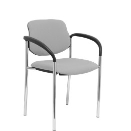 SILLA FIJA VILLALGORDO CHASIS BRAZOS CROMO BALI GRIS 27CRBALI40CB