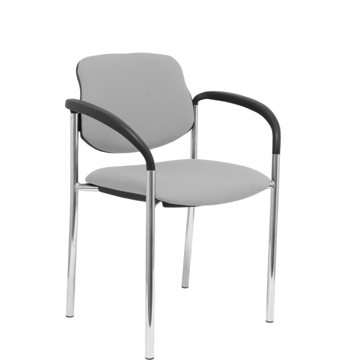 SILLA FIJA VILLALGORDO CHASIS BRAZOS CROMO BALI GRIS 27CRBALI40CB