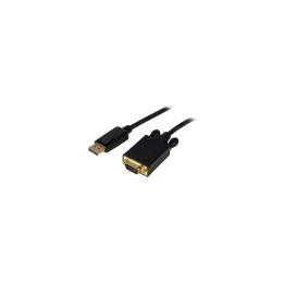 StarTech.com Cable 1,8m de VÍ­deo Adaptador Conversor DisplayPort DP a VGA - Convertidor Activo - 1080p - Negro