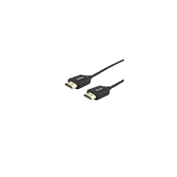 StarTech.com Cable de 0,5m HDMI de alta velocidad premium con Ethernet - 4K 60Hz - Cable para Blu-Ray UltraHD 4K 2.0 - Negro