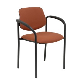 SILLA FIJA VILLALGORDO CHASIS NEGRO BRAZOS BALI MARRON 27NBALI363CB