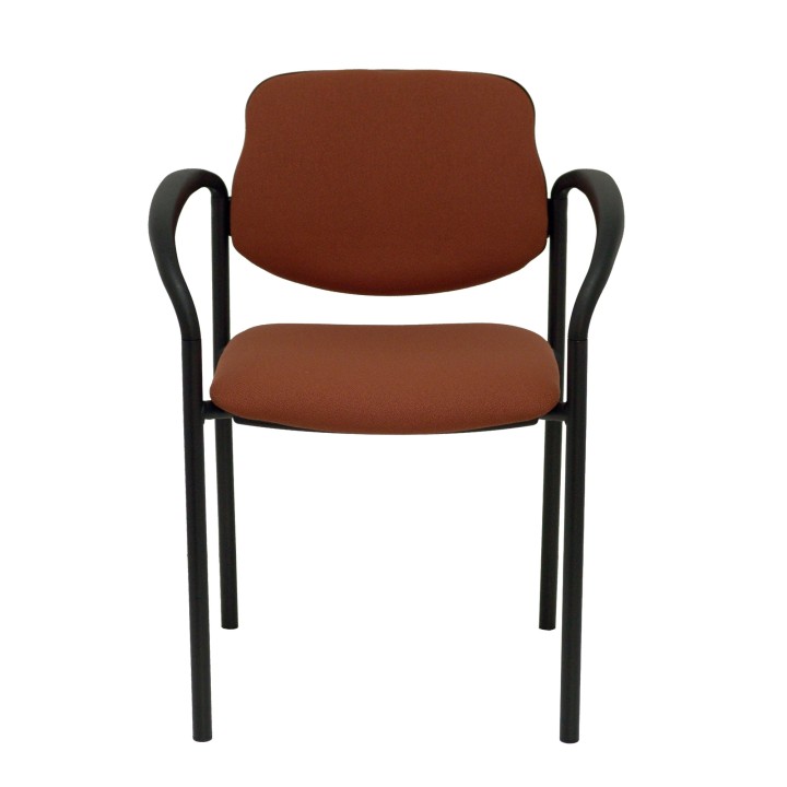 SILLA FIJA VILLALGORDO CHASIS NEGRO BRAZOS BALI MARRON 27NBALI363CB