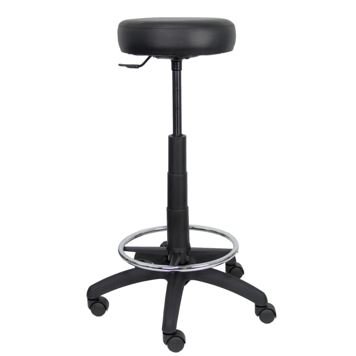 TABURETE TOLOSA SIMILPIEL NEGRO T10SPNE