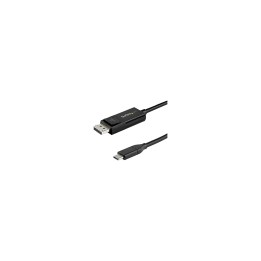 StarTech.com 2m - Cable USB-C a DisplayPort 1.4 - Bidireccional negro