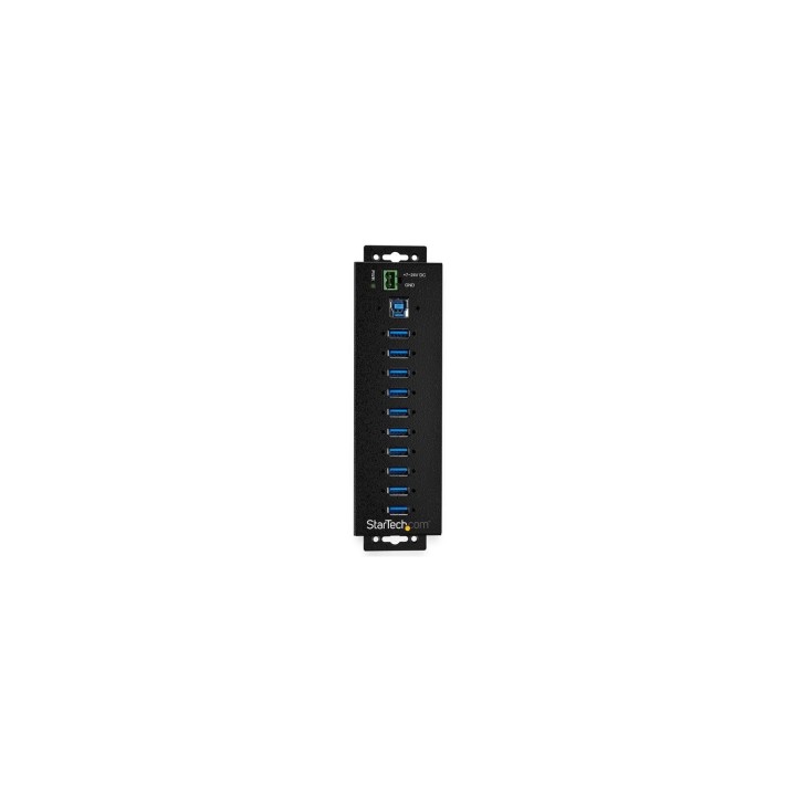StarTech.com Hub Concentrador Ladrón USB 3.0 de 10 Puertos con Adaptador de Alimentación Externo - con Protección ESD de 350W
