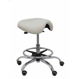 TABURETE ALATOZ SIMILPIEL GRIS CLARO T16BSP40CRRP