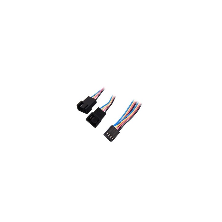 StarTech.com FAN4SPLIT12 Cable Alimentación Divisor 0,3m PWM 4 Pines Ventilador Fan Placa Base Macho a Hembra