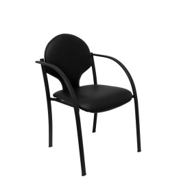 PACK 2 SILLAS HELLIN CHASIS NEGRO SIMILPIEL NEGRO PACK220NSPNE