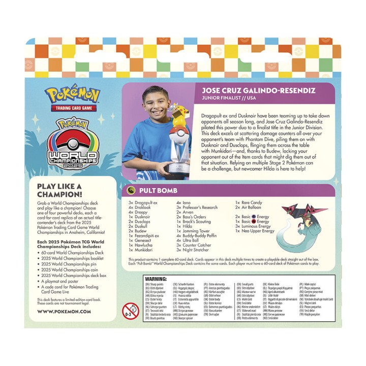 Juego cartas World Championship Decks Q2 Pokemon ingles surtido