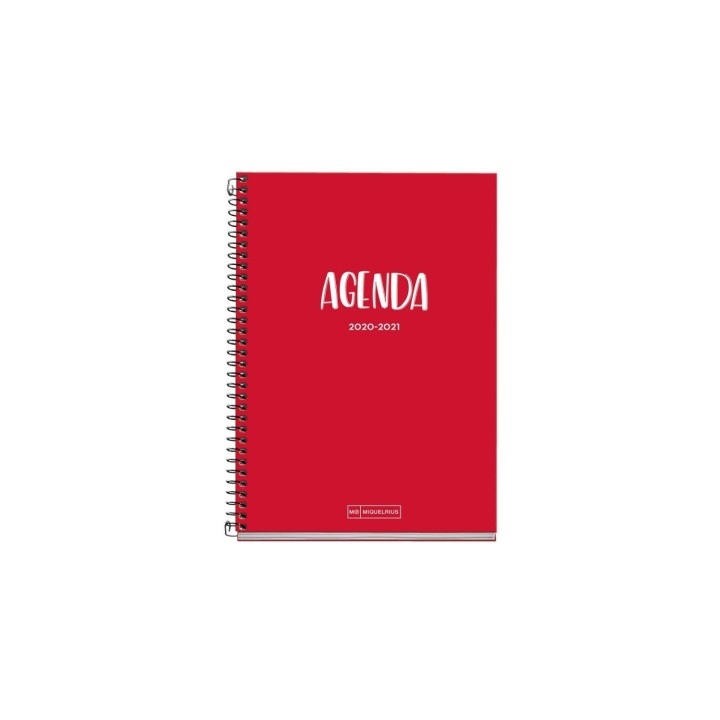 AGENDA ESCOLAR MIQUEL RIUS SCHOOL PLUS ROJO SEPT 20 AGOSTO 21 ENCUADERNACIÍ“N ESPIRAL 26105