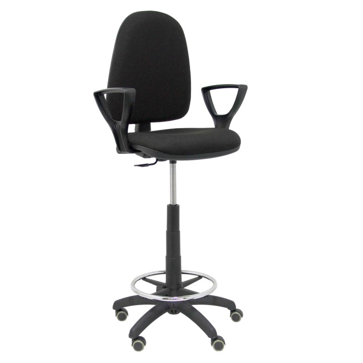 TABURETE AYNA BRAZOS FIJOS RUEDAS DE PARQUE BALI NEGRO T04CPBALI840BGOLFRP