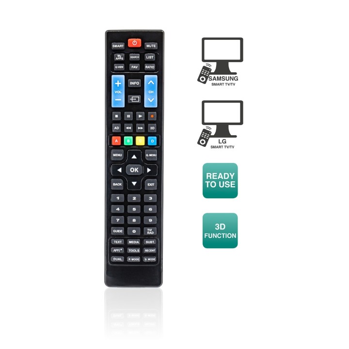 MANDO A DISTANCIA TV UNIVERSAL EWENT NEGRO EW1575