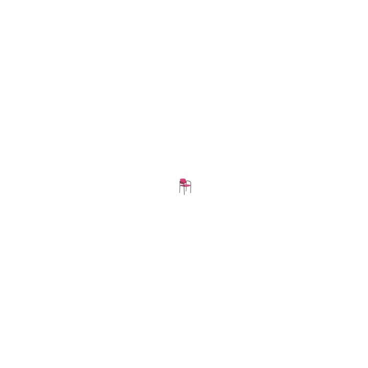 SILLA FIJA VILLALGORDO CHASIS BRAZOS NEGRO SIMILPIEL ROSA 27NSPRSCB