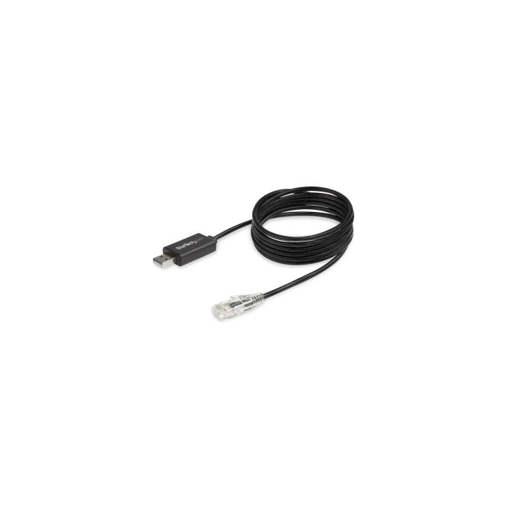 StarTech.com Cable Rollover para Consola Cisco - USB a RJ45 - 1.8m Negro