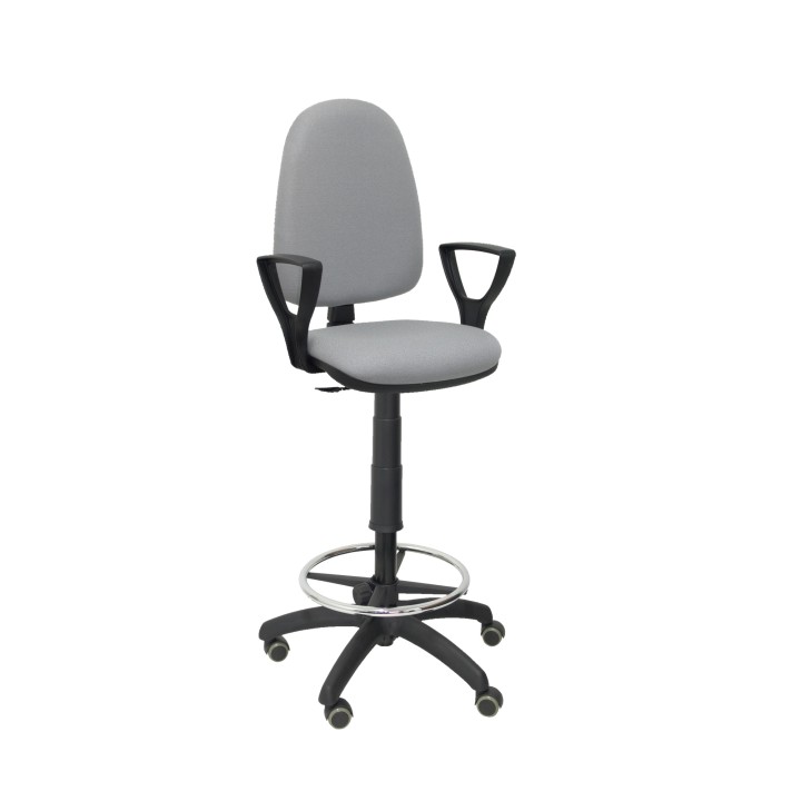 TABURETE AYNA BRAZOS FIJOS RUEDAS DE PARQUE BALI GRIS T04CPBALI40BGOLFRP