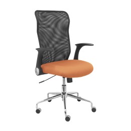 SILLA MINAYA RESPALDO MALLA NEGRO ASIENTO BALI MARRON 4031BALI363