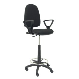 TABURETE AYNA BRAZOS FIJOS BALI NEGRO T04CPBALI840BGOLF