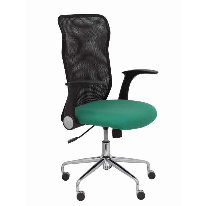 SILLA MINAYA RESPALDO MALLA NEGRO ASIENTO BALI VERDE 4031BALI456