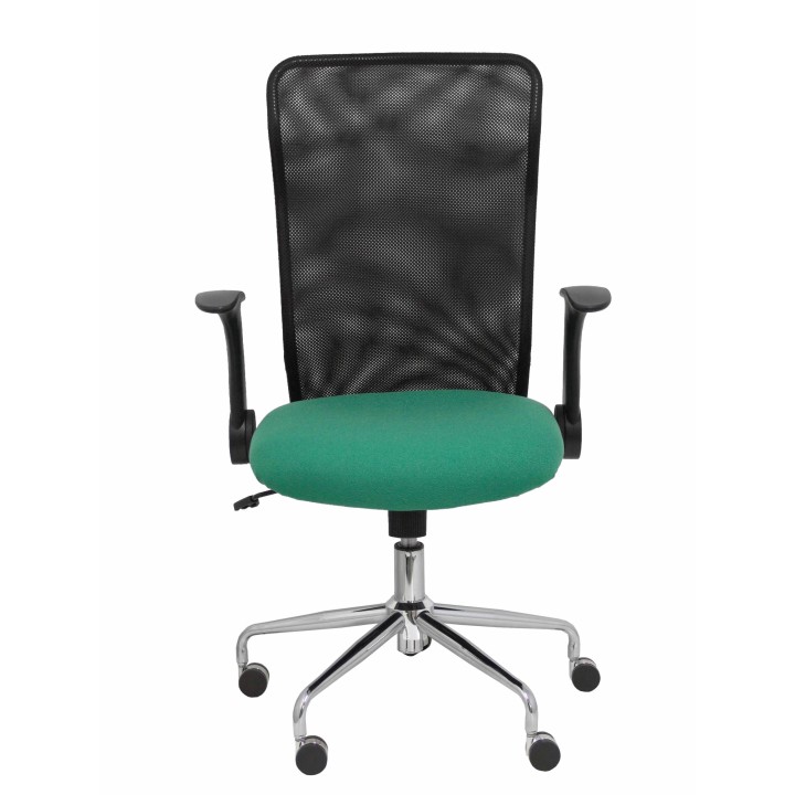 SILLA MINAYA RESPALDO MALLA NEGRO ASIENTO BALI VERDE 4031BALI456