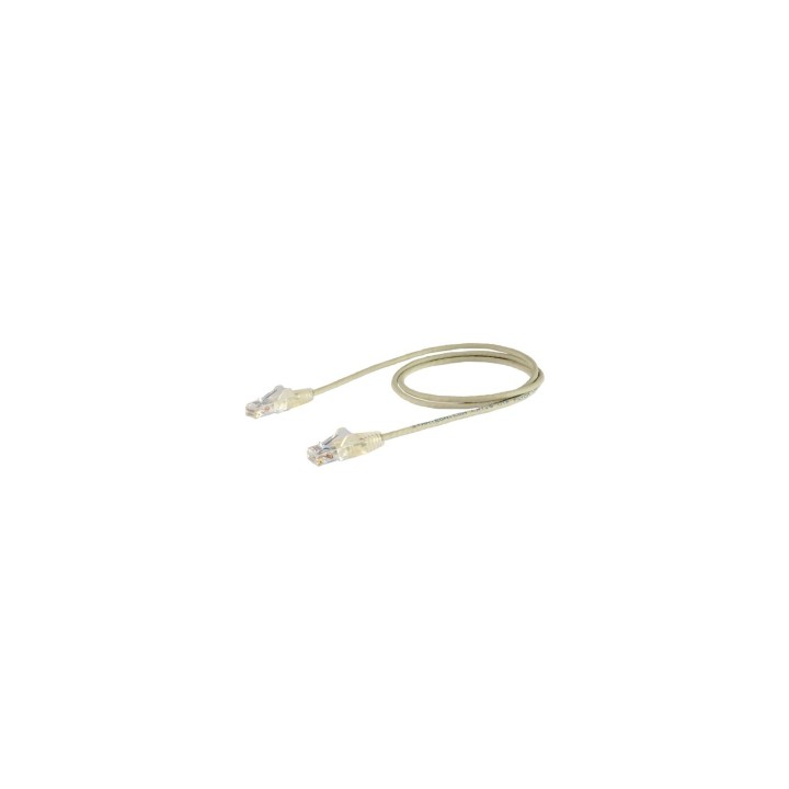 StarTech.com Cable de red Cat6 UTP Delgado con Conectores RJ45 sin Enganches - 0.5m Gris