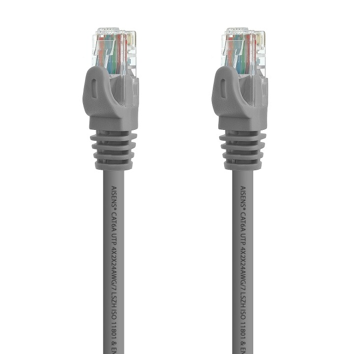 LATIGUILLO DE RED AISENS RJ45 UTP CAT6A 2M GRIS A145-0327
