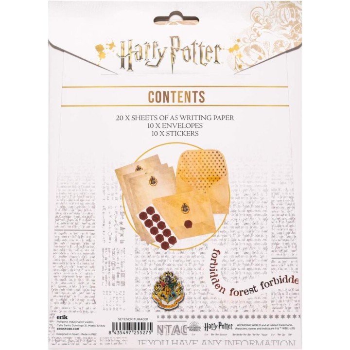 Set escritura cartas Hogwarts Harry Potter
