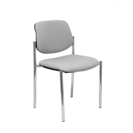 SILLA FIJA VILLALGORDO CHASIS CROMO BALI GRIS 27CRBALI40