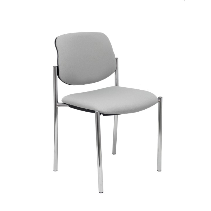 SILLA FIJA VILLALGORDO CHASIS CROMO BALI GRIS 27CRBALI40