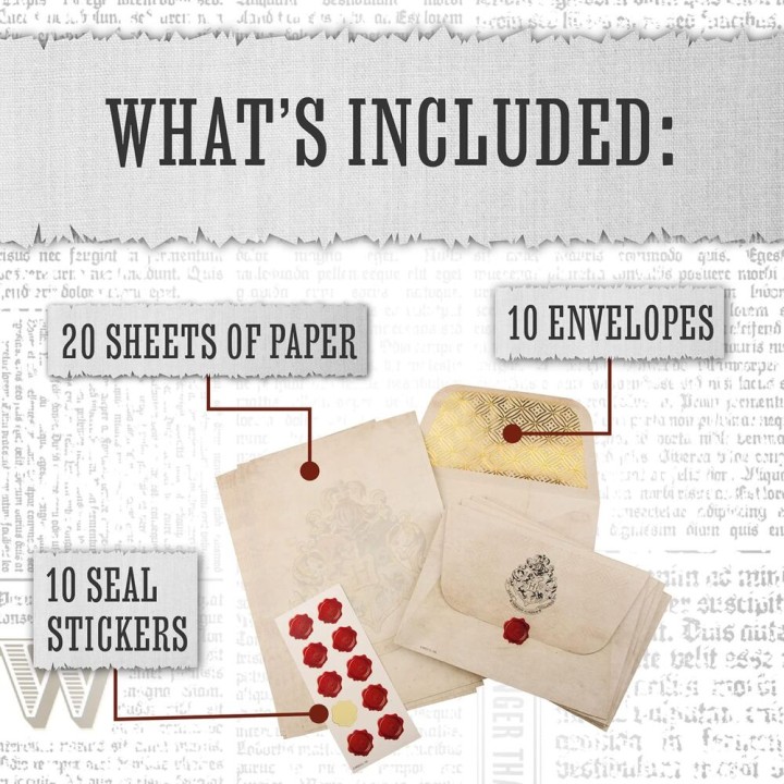 Set escritura cartas Hogwarts Harry Potter