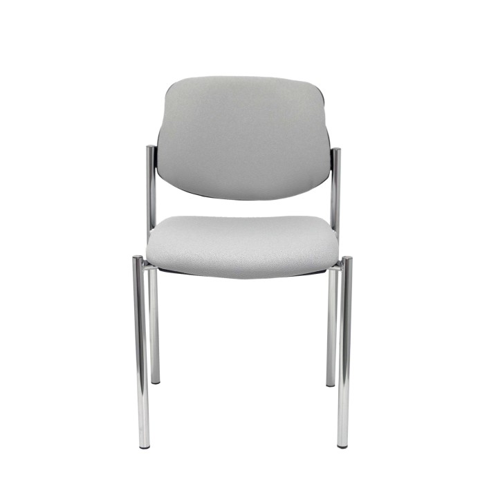 SILLA FIJA VILLALGORDO CHASIS CROMO BALI GRIS 27CRBALI40