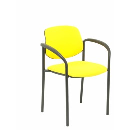 SILLA FIJA VILLALGORDO CHASIS NEGRO BRAZOS BALI AMARILLO 27NBALI100CB