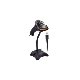 LECTOR CODIGO DE BARRAS EWENT LASER USB NEGRO EW3400
