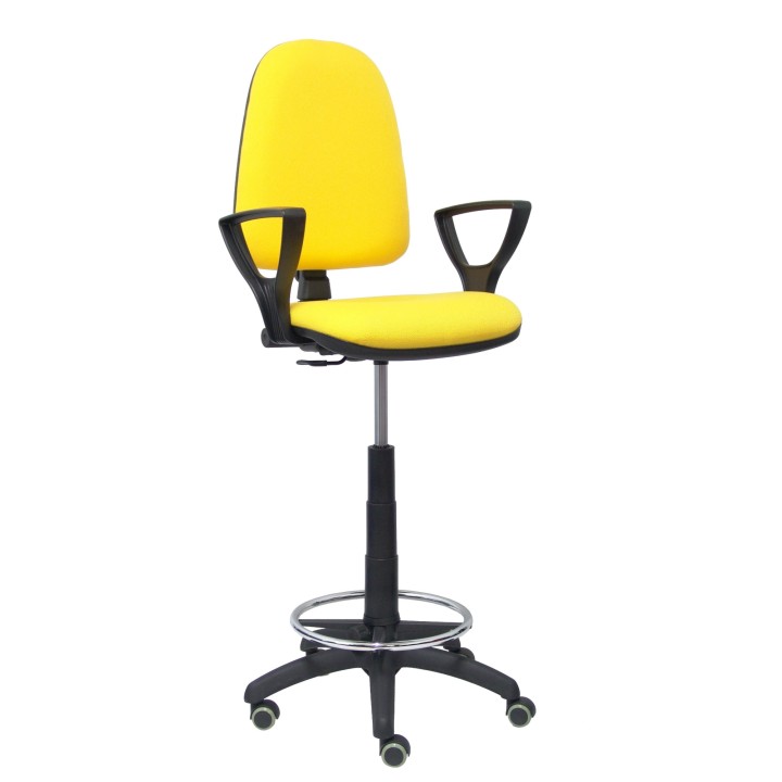 TABURETE AYNA BRAZOS FIJOS RUEDAS DE PARQUE BALI AMARILLO T04CPBALI100BGOLFRP