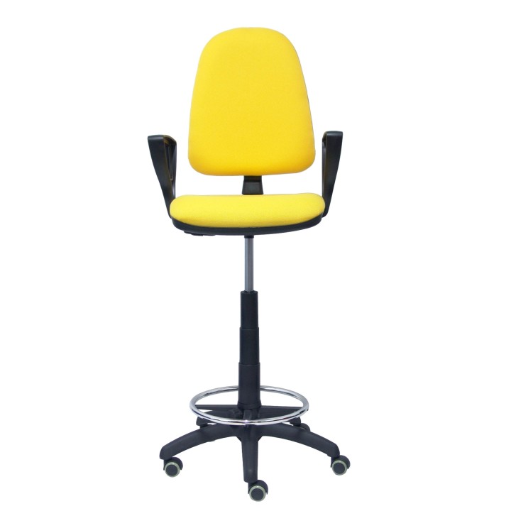 TABURETE AYNA BRAZOS FIJOS RUEDAS DE PARQUE BALI AMARILLO T04CPBALI100BGOLFRP