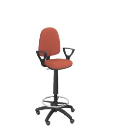 TABURETE AYNA BRAZOS FIJOS RUEDAS DE PARQUE BALI MARRON T04CPBALI363BGOLFRP